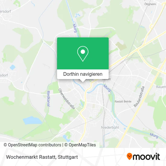 Wochenmarkt Rastatt Karte