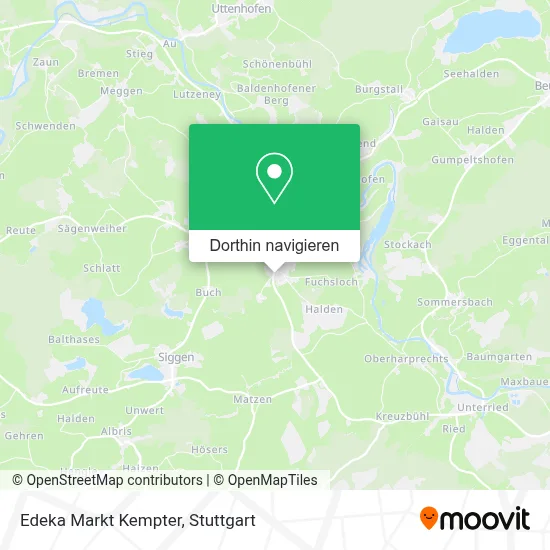 Edeka Markt Kempter Karte