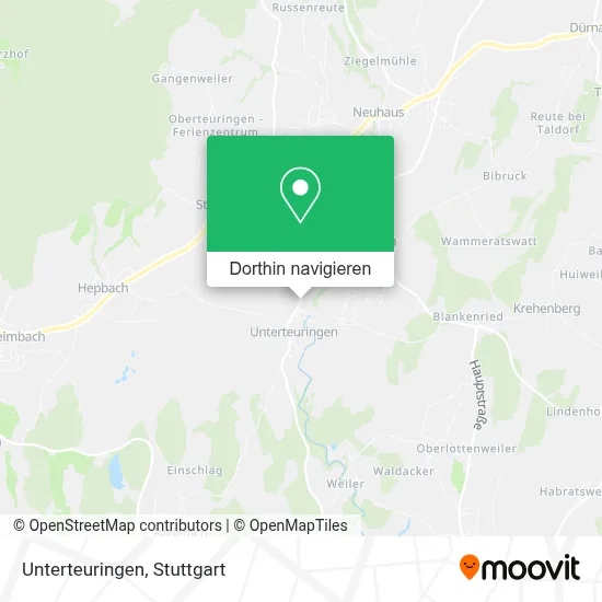 Unterteuringen Karte