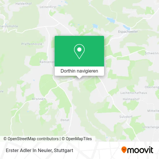 Erster Adler In Neuler Karte