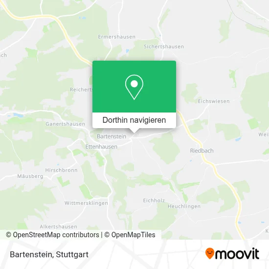 Bartenstein Karte