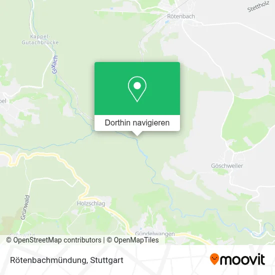 Rötenbachmündung Karte