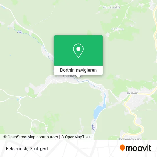Felseneck Karte