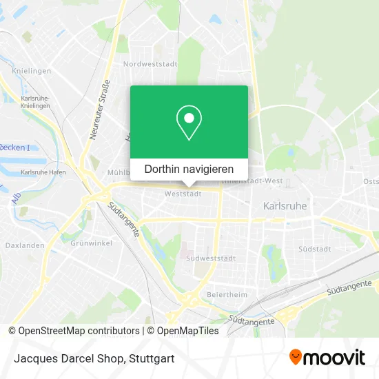 Jacques Darcel Shop Karte