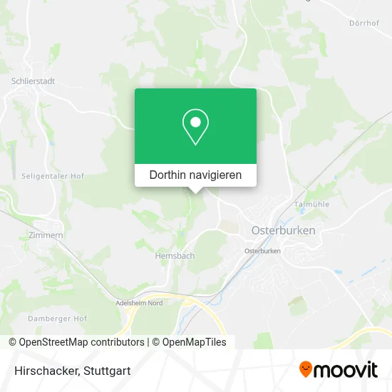 Hirschacker Karte