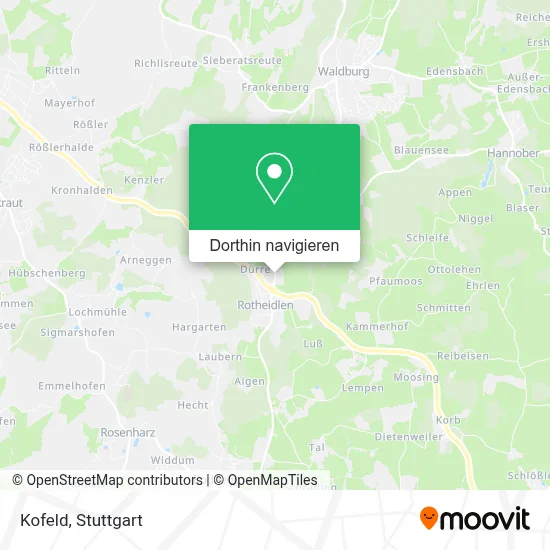 Kofeld Karte