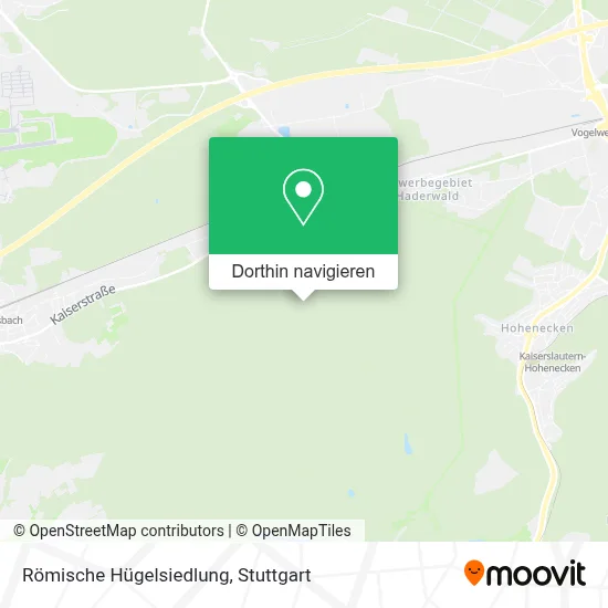 Römische Hügelsiedlung Karte