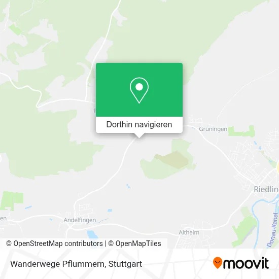 Wanderwege Pflummern Karte