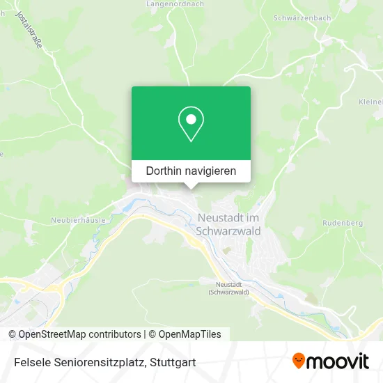 Felsele Seniorensitzplatz Karte