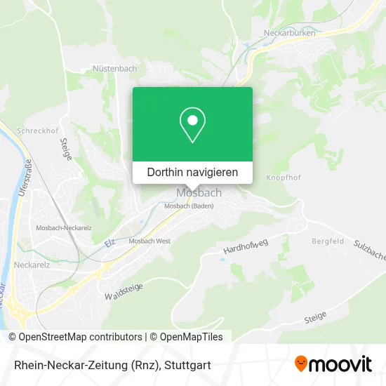 Rhein-Neckar-Zeitung (Rnz) Karte