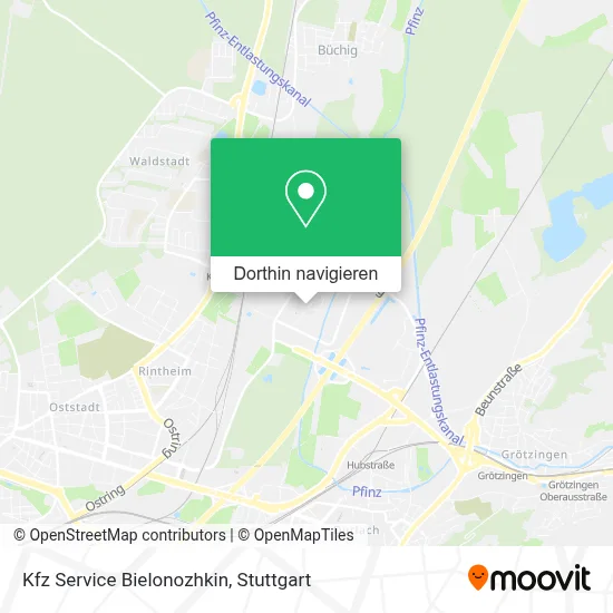 Kfz Service Bielonozhkin Karte