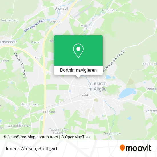 Innere Wiesen Karte