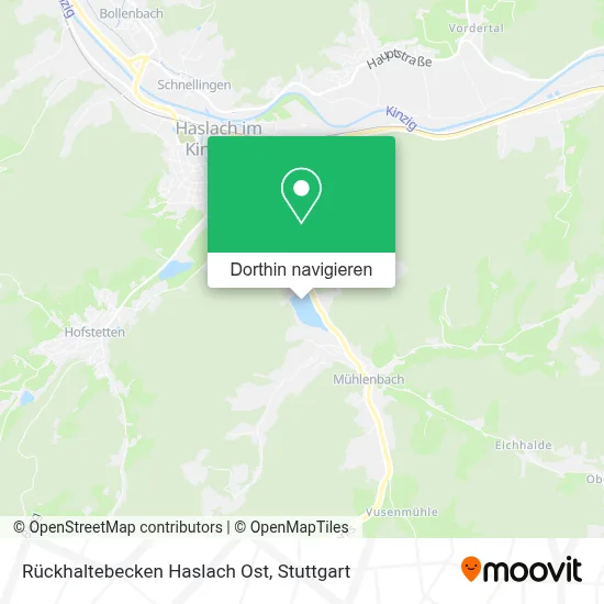 Rückhaltebecken Haslach Ost Karte