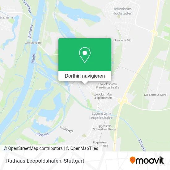Rathaus Leopoldshafen Karte