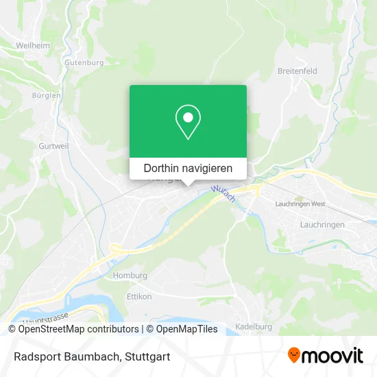 Radsport Baumbach Karte