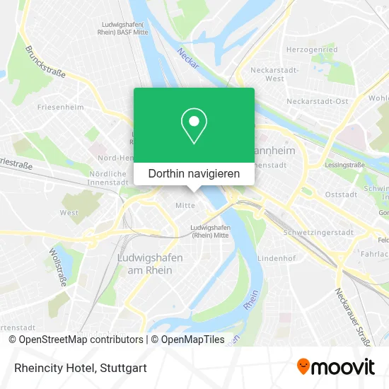 Rheincity Hotel Karte