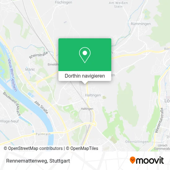 Rennemattenweg Karte