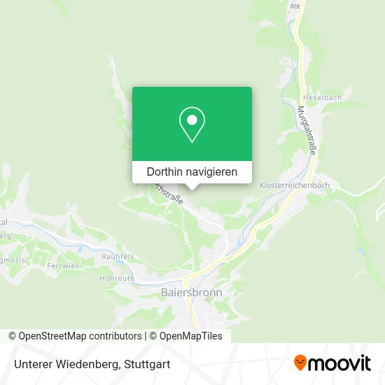 Unterer Wiedenberg Karte