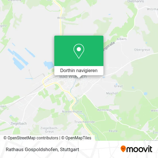 Rathaus Gospoldshofen Karte