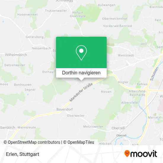 Erlen Karte