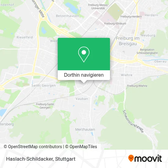 Haslach-Schildacker Karte