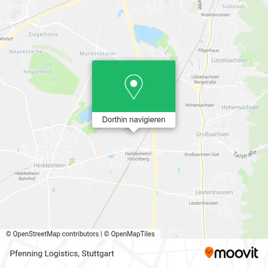 Pfenning Logistics Karte