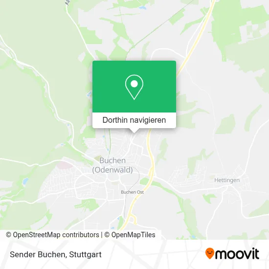 Sender Buchen Karte