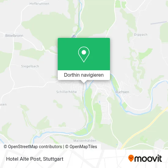 Hotel Alte Post Karte