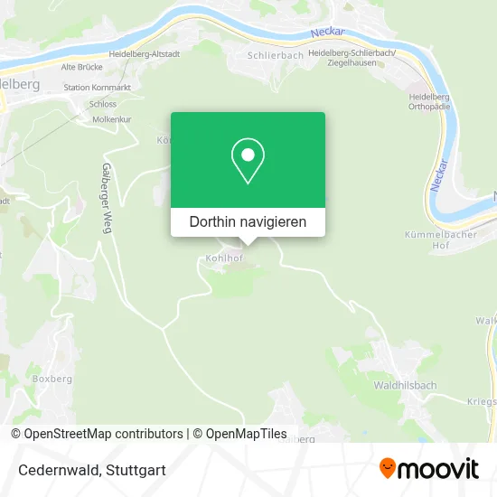 Cedernwald Karte