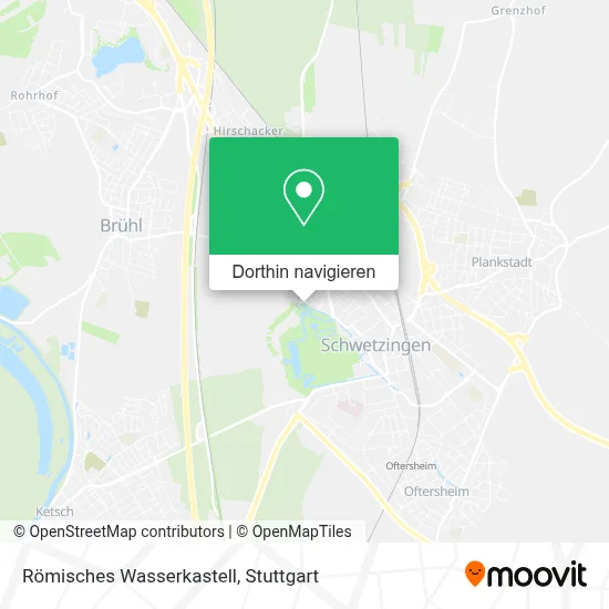 Römisches Wasserkastell Karte