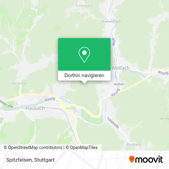 Spitzfelsen Karte