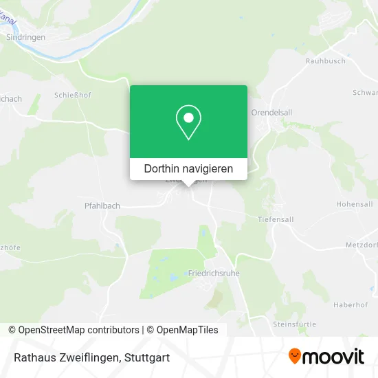 Rathaus Zweiflingen Karte