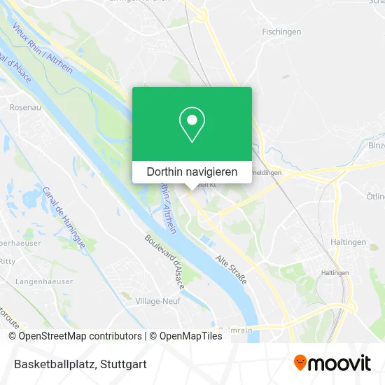 Basketballplatz Karte