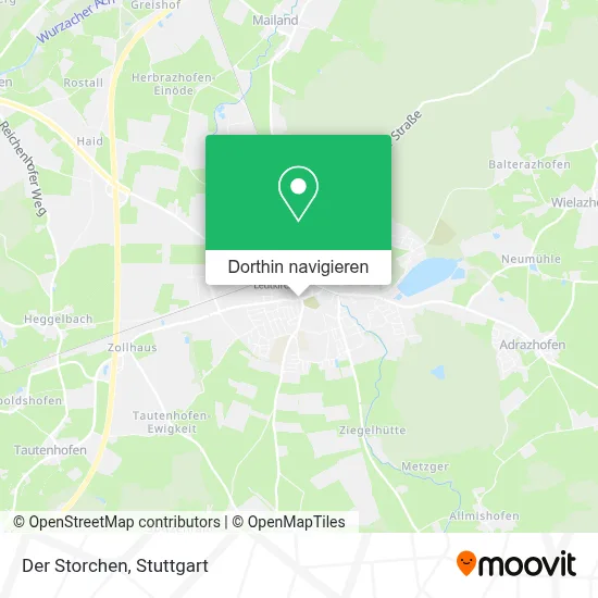 Der Storchen Karte