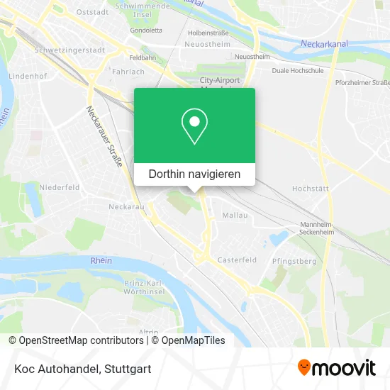 Koc Autohandel Karte