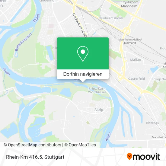 Rhein-Km 416.5 Karte