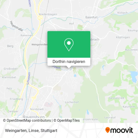 Weingarten, Linse Karte