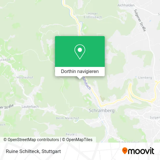 Ruine Schilteck Karte