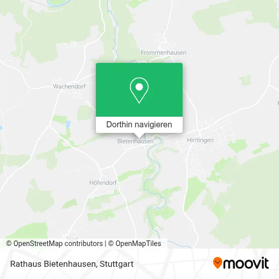 Rathaus Bietenhausen Karte