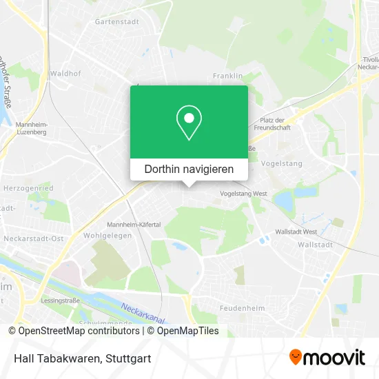 Hall Tabakwaren Karte
