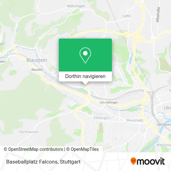 Baseballplatz Falcons Karte