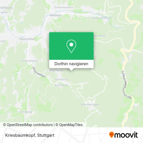 Kriesbaumkopf Karte