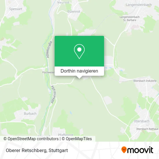 Oberer Retschberg Karte