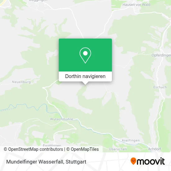 Mundelfinger Wasserfall Karte