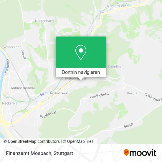 Finanzamt Mosbach Karte