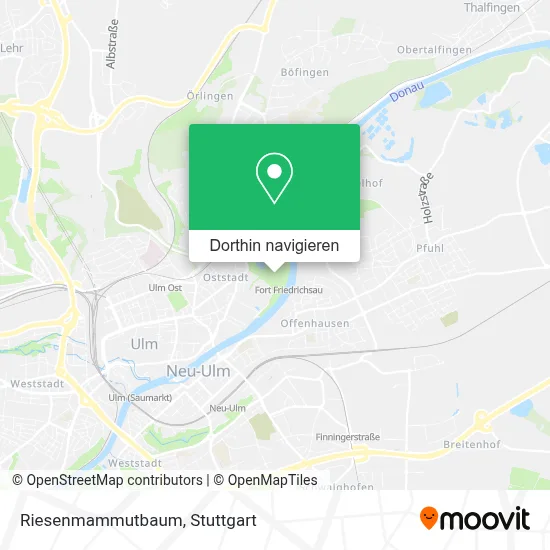 Riesenmammutbaum Karte
