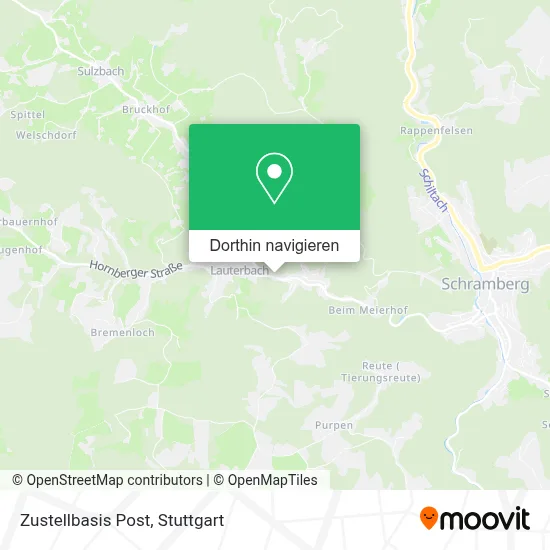 Zustellbasis Post Karte