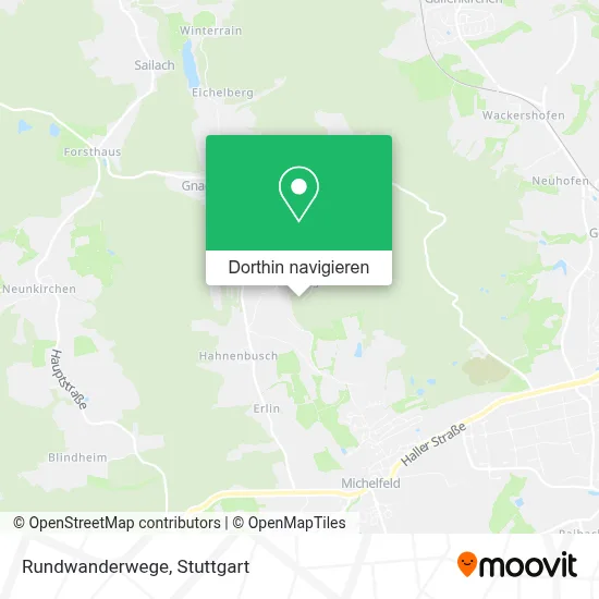 Rundwanderwege Karte