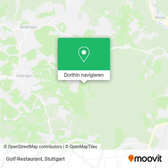 Golf-Restaurant Karte