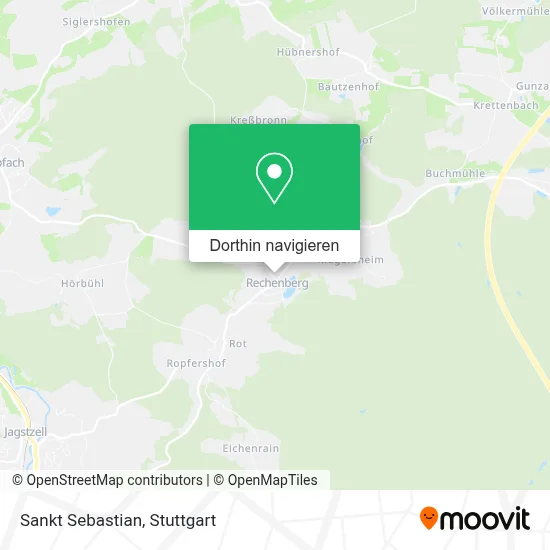 Sankt Sebastian Karte